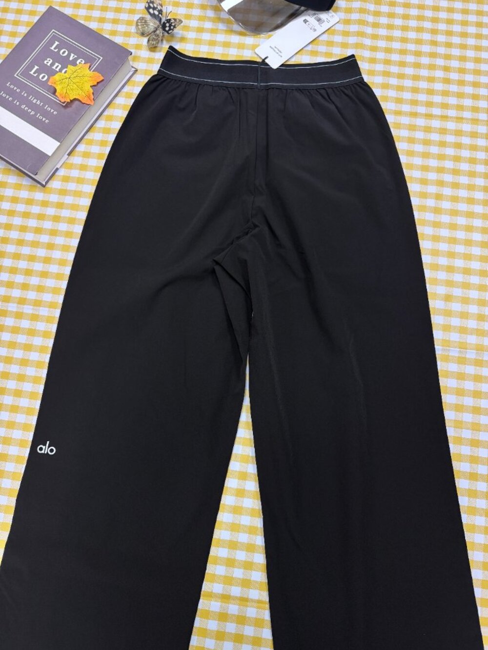 NWT ALO Yoga Suit Up Trouser Black 🖤 Regular 30" | Tailored Straight Leg - Picture 5 of 8